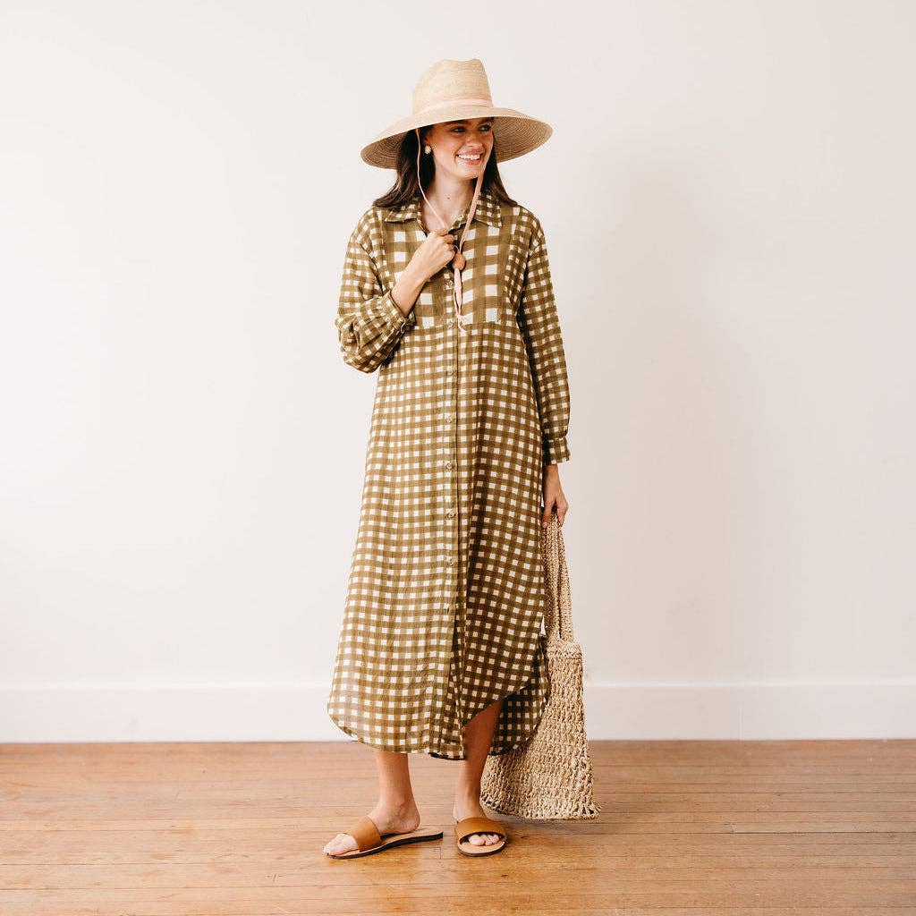 Painted Gingham Hadley Dress