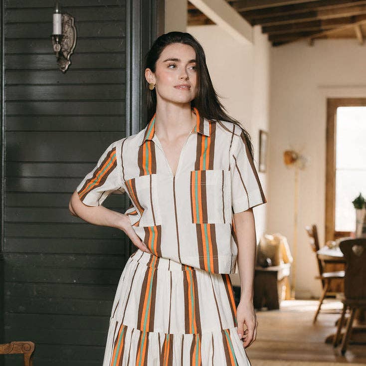 Vintage Stripe Palmer Top