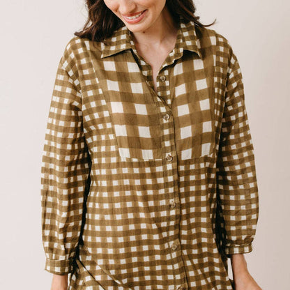 Painted Gingham Hadley Dress